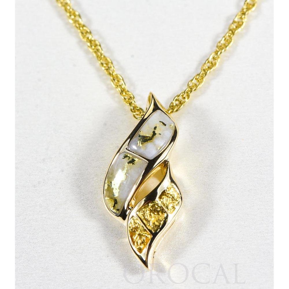 Gold Quartz Pendant - PN649NQ-Destination Gold Detectors