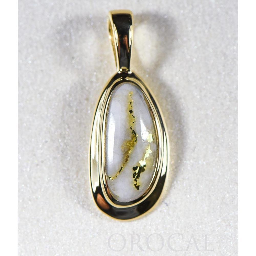 Gold Quartz Pendant - PN762Q-Destination Gold Detectors