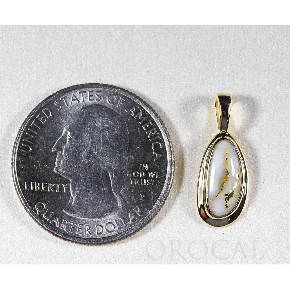 Gold Quartz Pendant - PN762Q-Destination Gold Detectors
