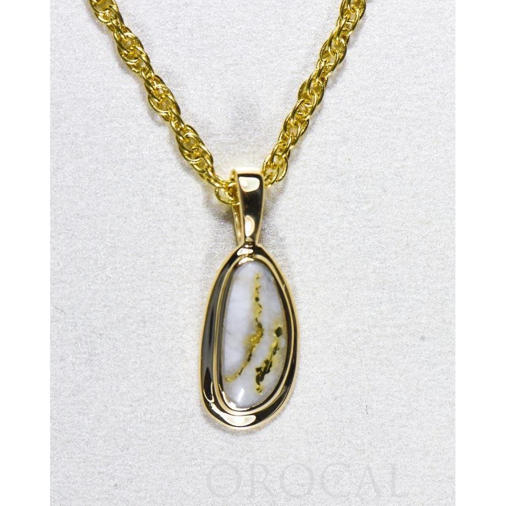 Gold Quartz Pendant - PN762Q-Destination Gold Detectors