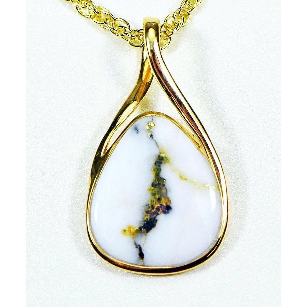 Gold Quartz Pendant - PN767QX-Destination Gold Detectors