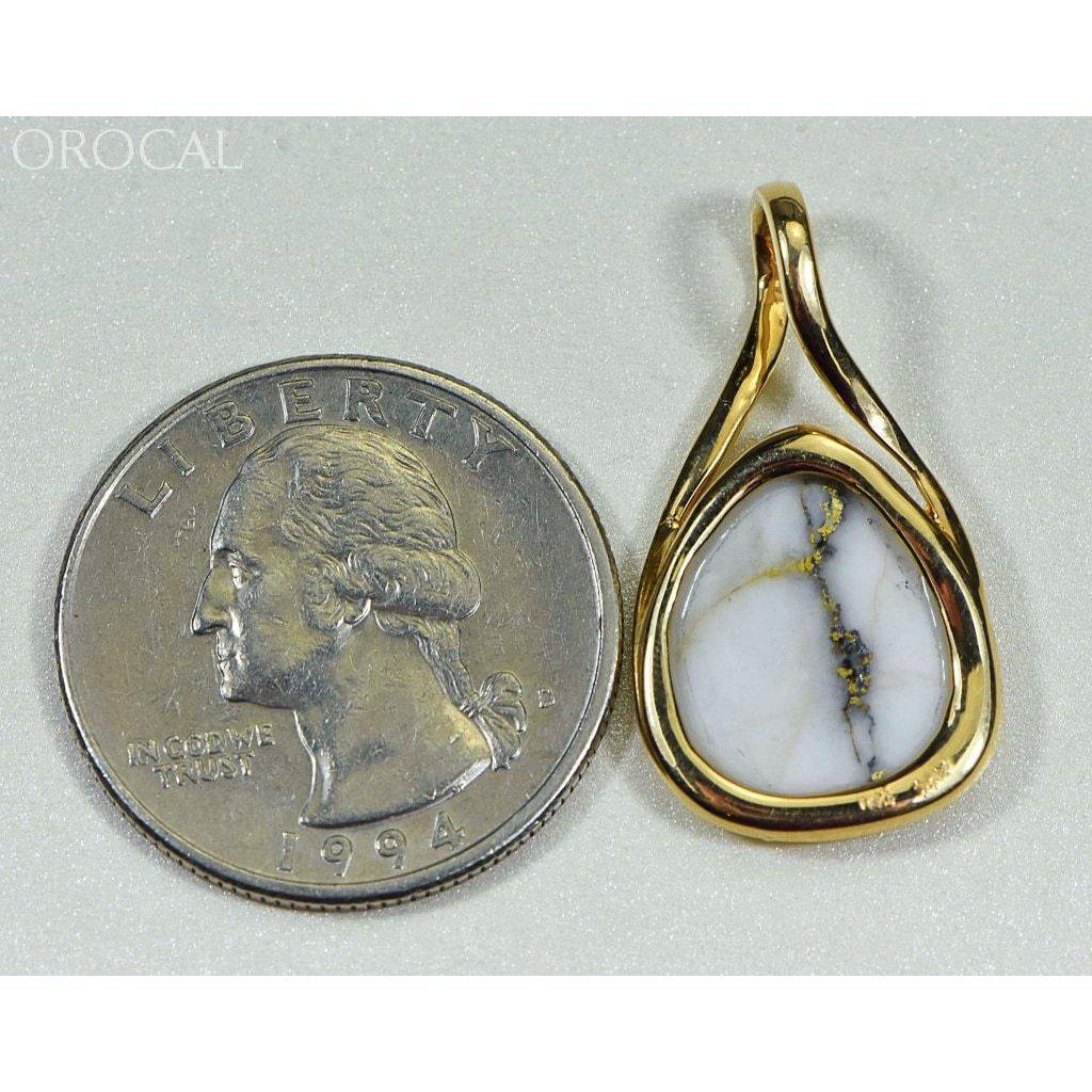 Gold Quartz Pendant - PN767QX-Destination Gold Detectors