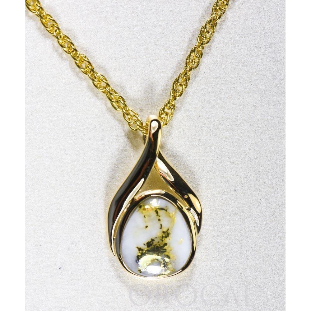Gold Quartz Pendant - PN782QX-Destination Gold Detectors