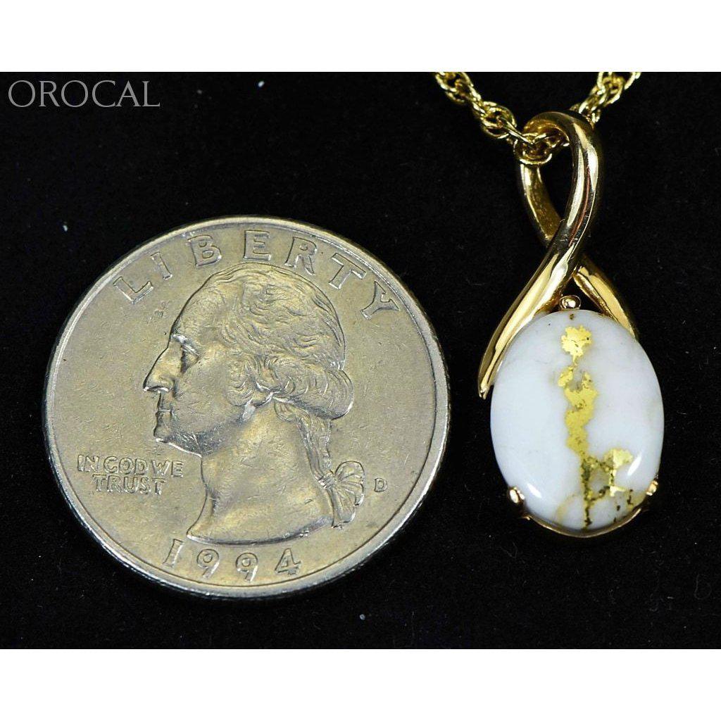 Gold Quartz Pendant - PN794QX-Destination Gold Detectors