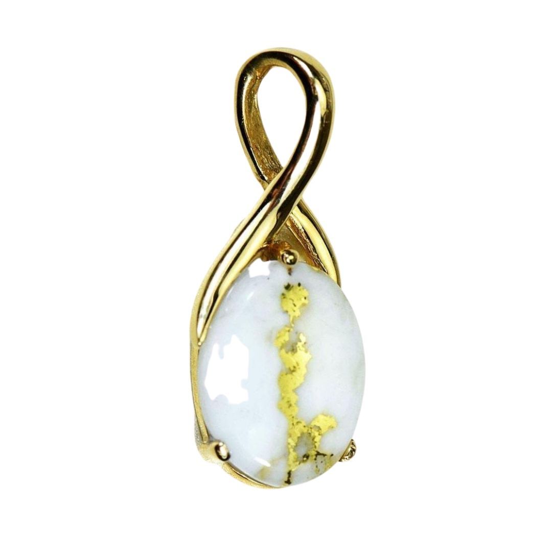 Gold Quartz Pendant - PN794QX-Destination Gold Detectors