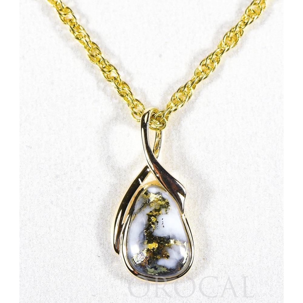 Gold Quartz Pendant - PN824QX-Destination Gold Detectors