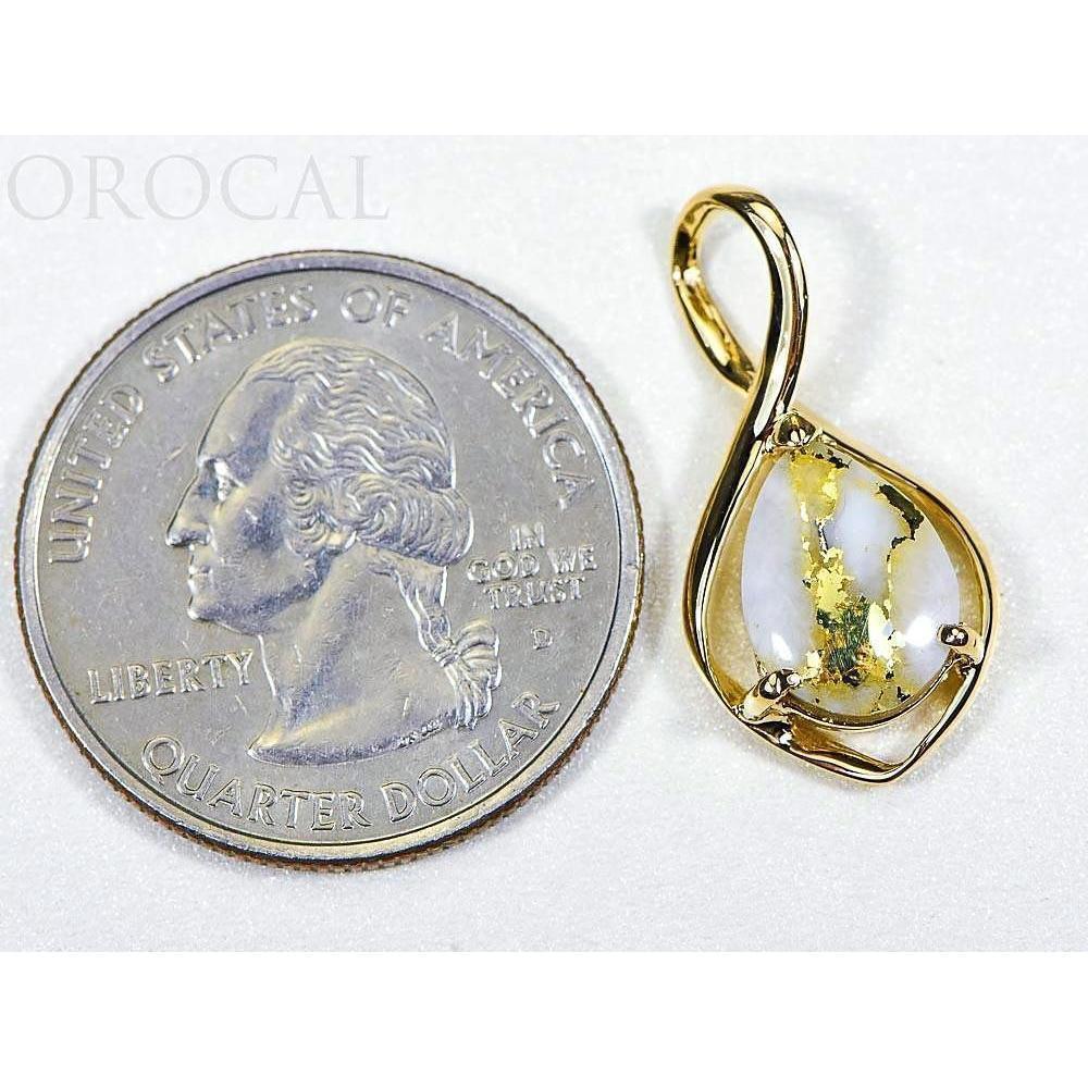Gold Quartz Pendant - PN868QX-Destination Gold Detectors