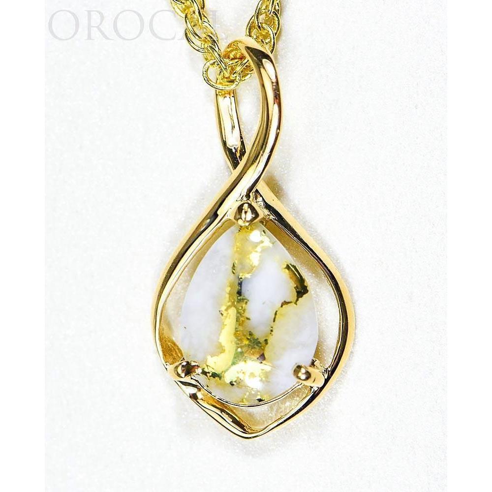 Gold Quartz Pendant - PN868QX-Destination Gold Detectors
