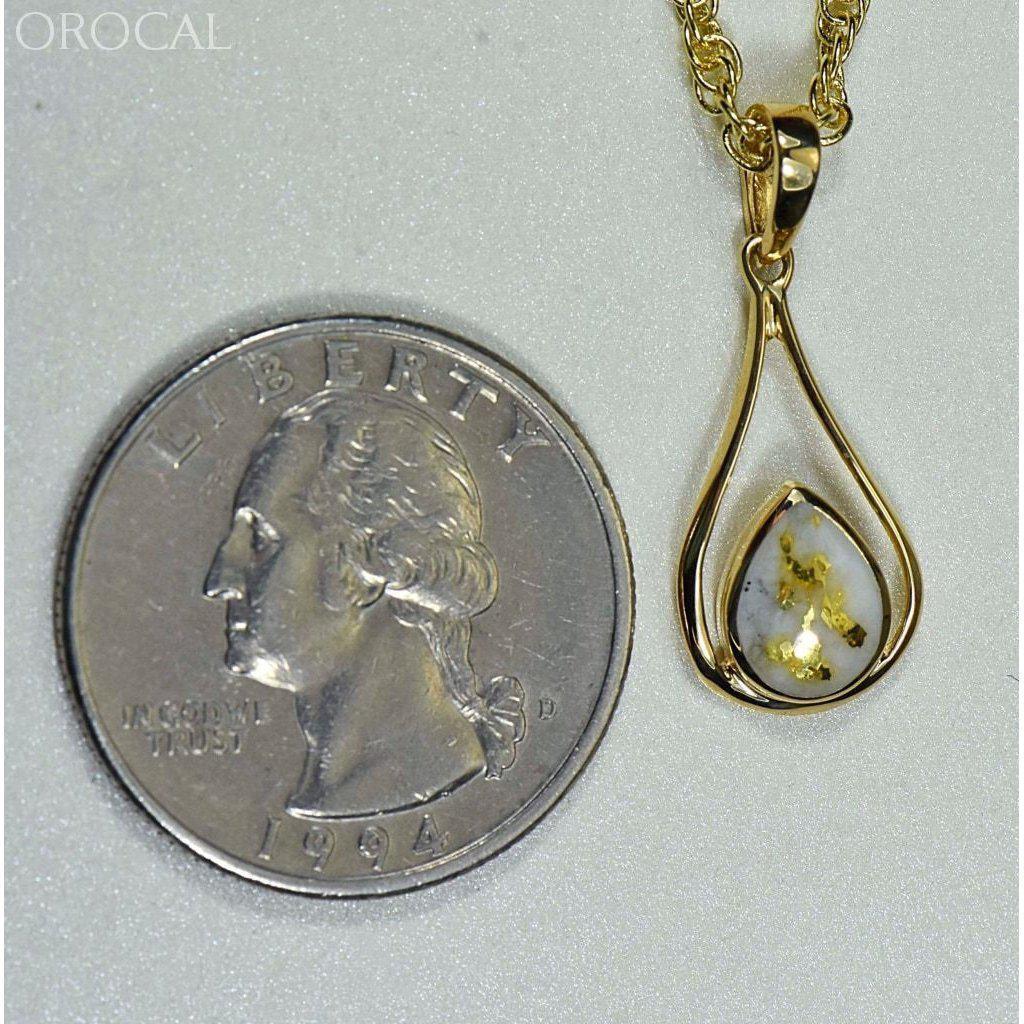 Gold Quartz Pendant - PN869QX-Destination Gold Detectors