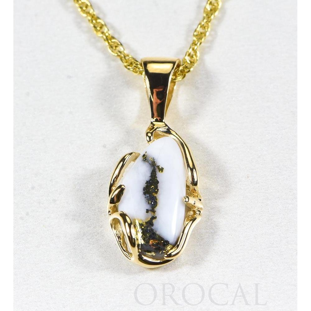 Gold Quartz Pendant - PRL1031Q-Destination Gold Detectors
