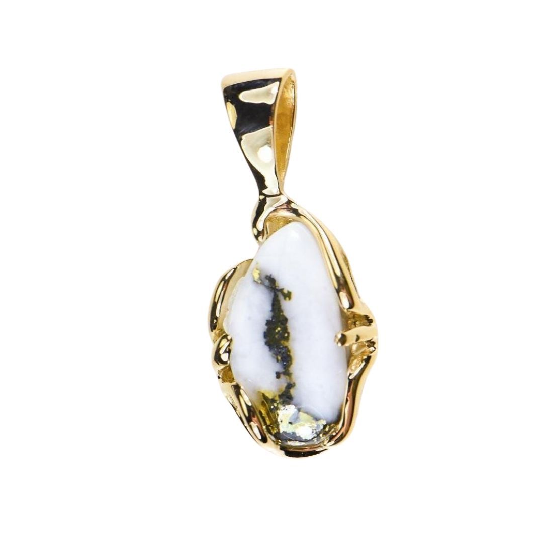 Gold Quartz Pendant - PRL1031Q-Destination Gold Detectors