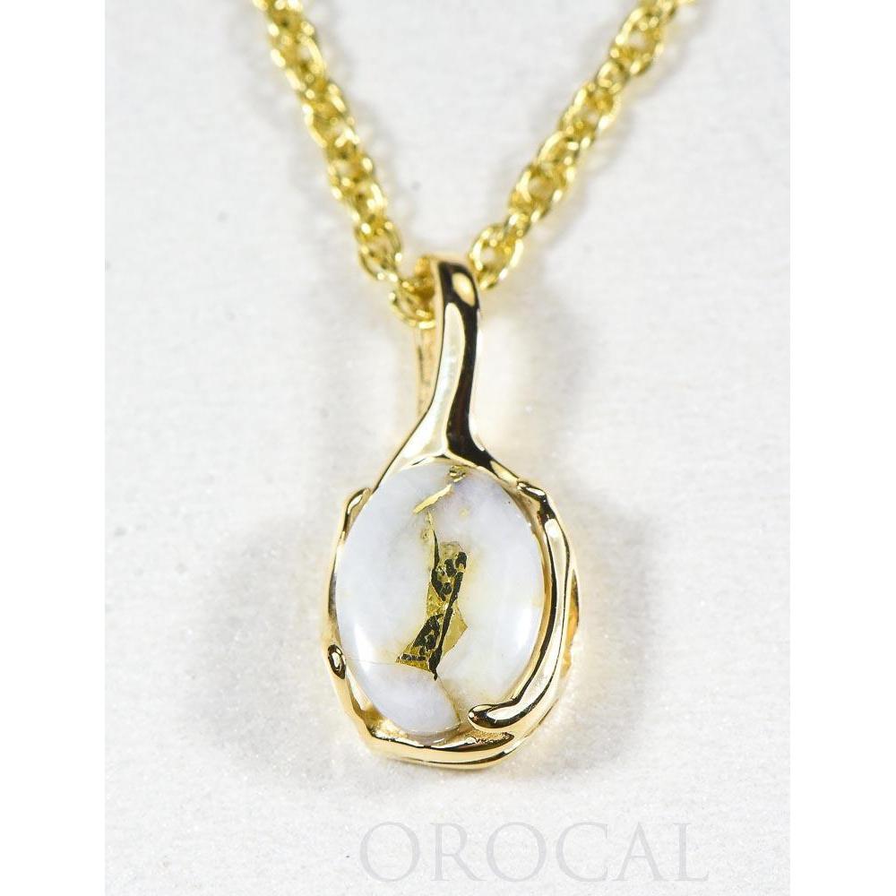 Gold Quartz Pendant - PRL958Q-Destination Gold Detectors