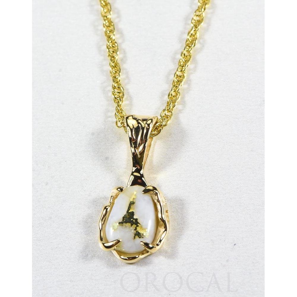 Gold Quartz Pendant - PRL964Q-Destination Gold Detectors