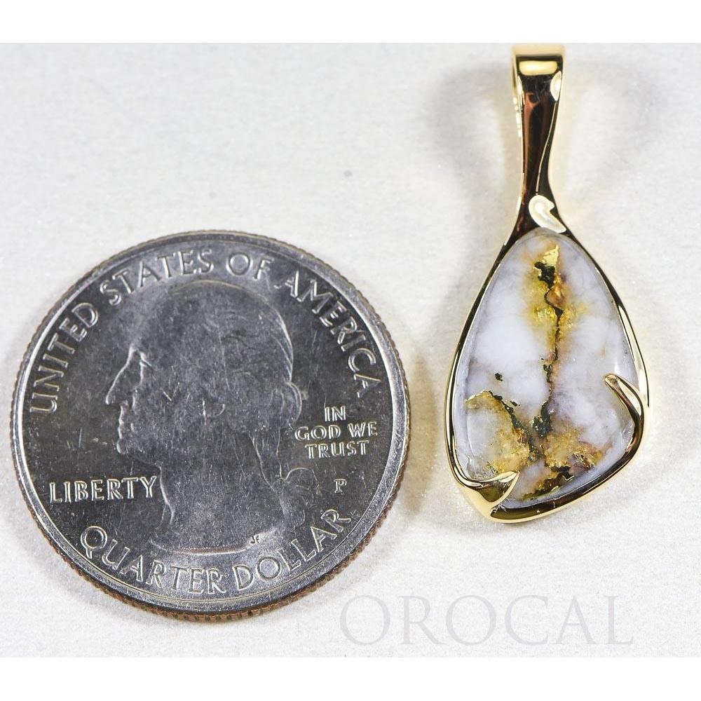 Gold Quartz Pendant - PSC102Q-Destination Gold Detectors