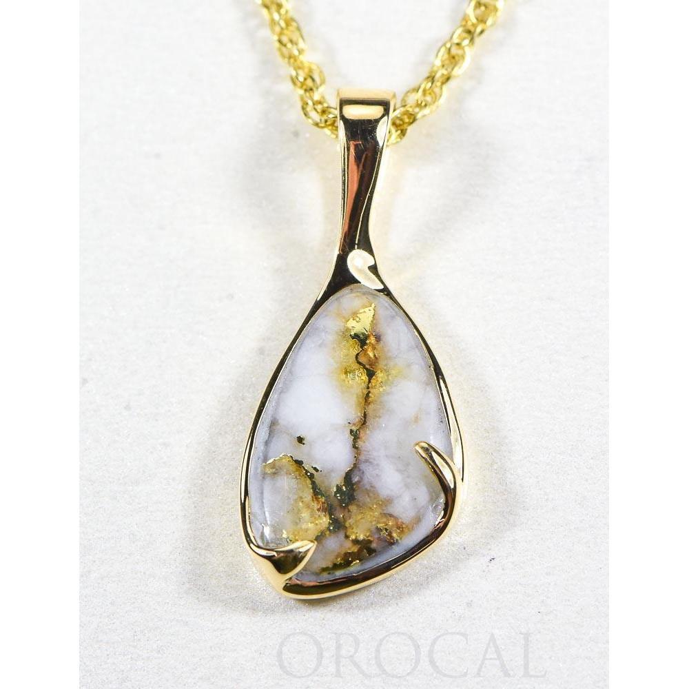 Gold Quartz Pendant - PSC102Q-Destination Gold Detectors