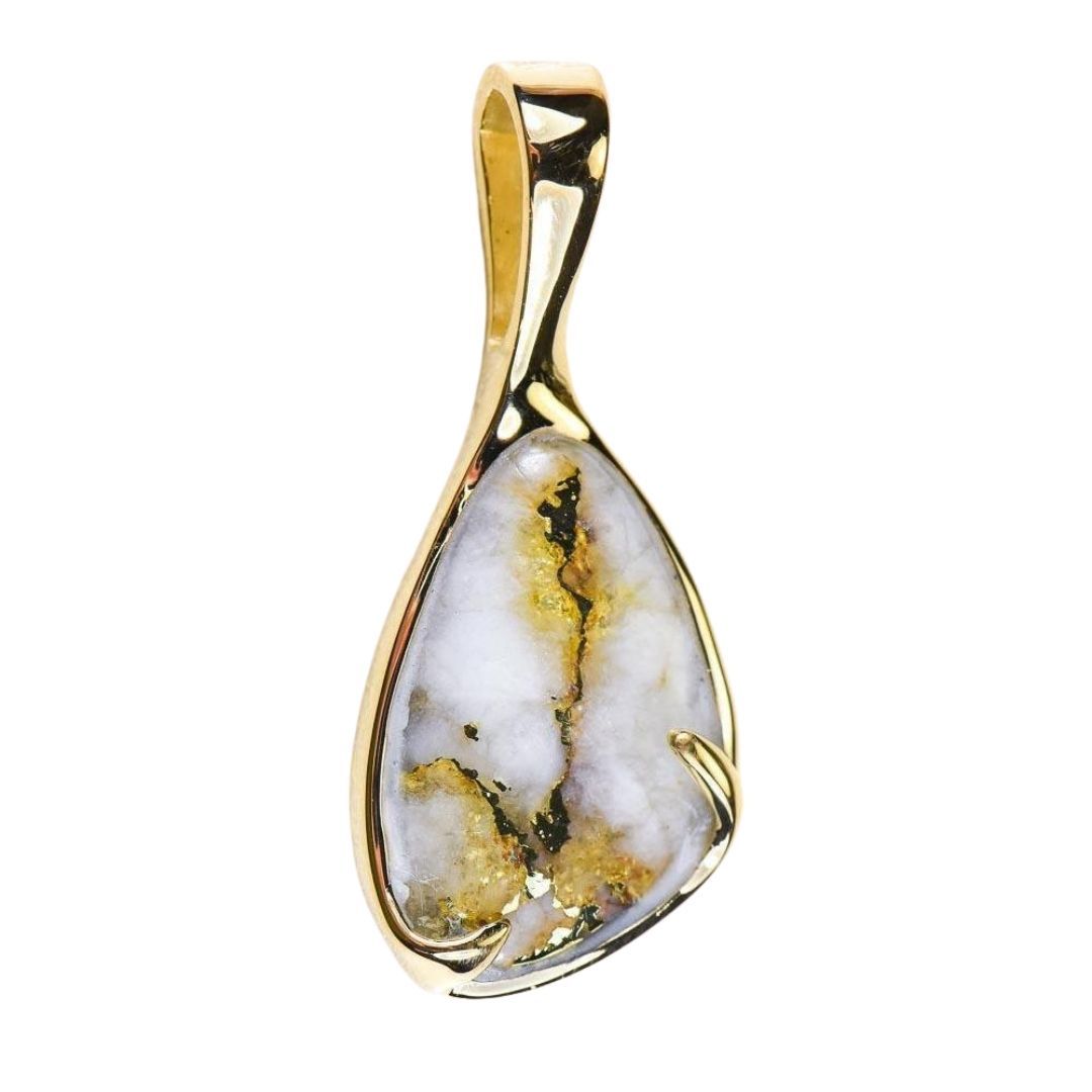 Gold Quartz Pendant - PSC102Q-Destination Gold Detectors