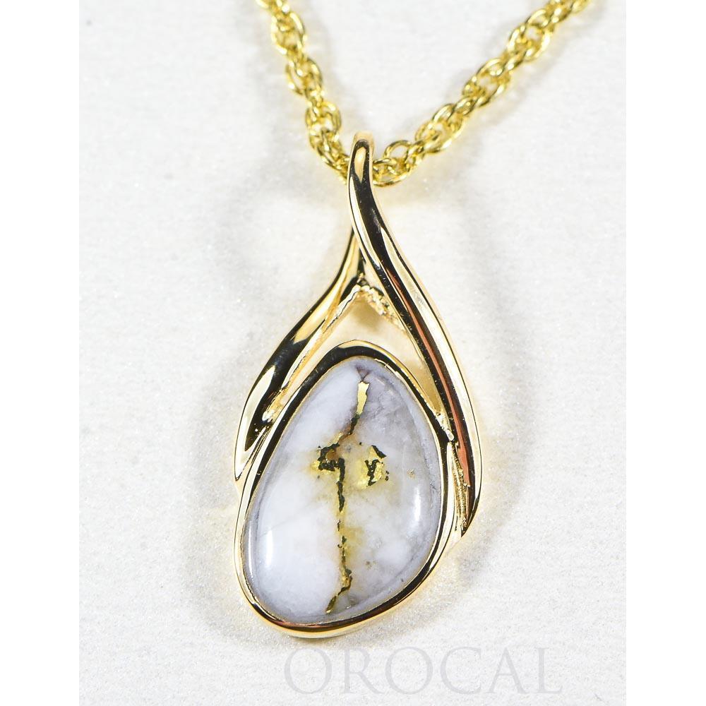 Gold Quartz Pendant - PSC128Q-Destination Gold Detectors