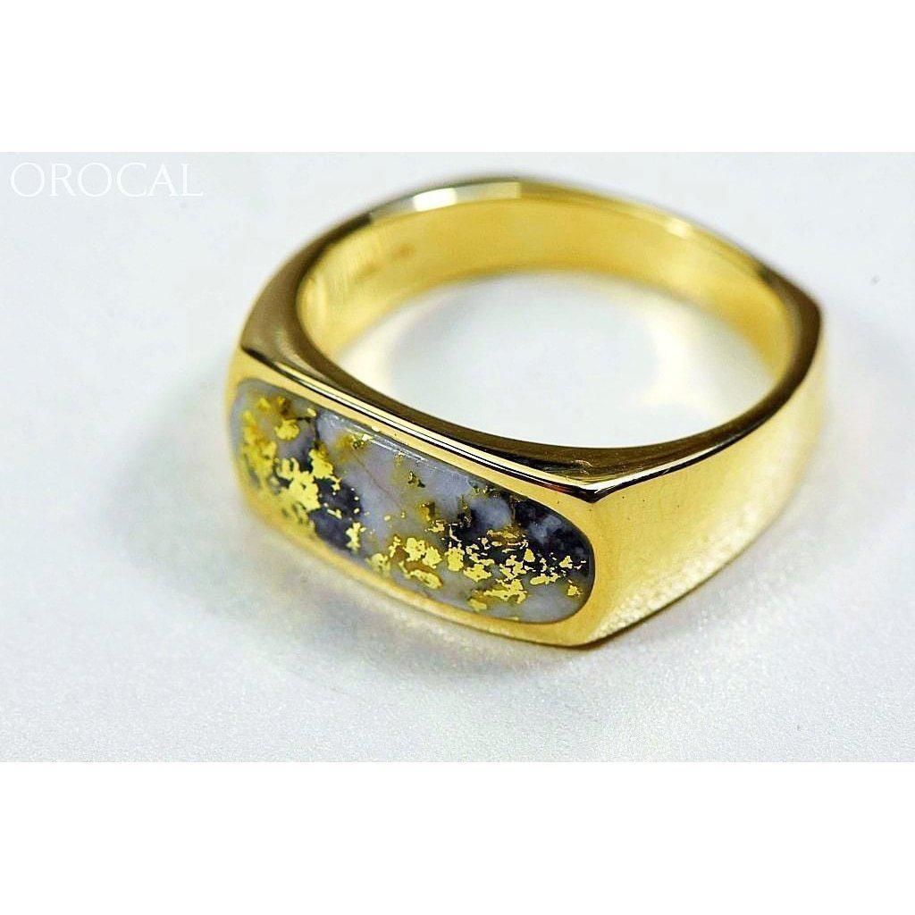 Gold Quartz Ring Mens - RM816Q-Destination Gold Detectors