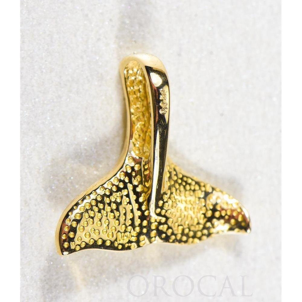 Gold Quartz Whales Tail Pendant - PDLWT112NQ-Destination Gold Detectors
