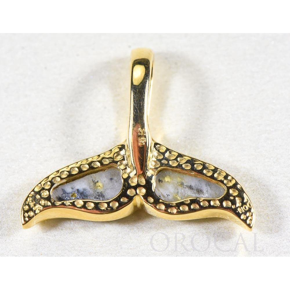 Gold Quartz Whales Tail Pendant - PDLWT8HMQX-Destination Gold Detectors