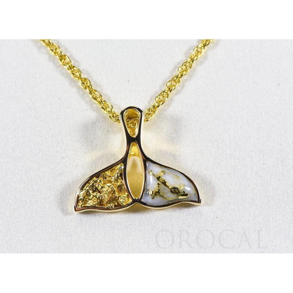 Gold Quartz - Whales Tail Pendant - PWT26NQX-Destination Gold Detectors