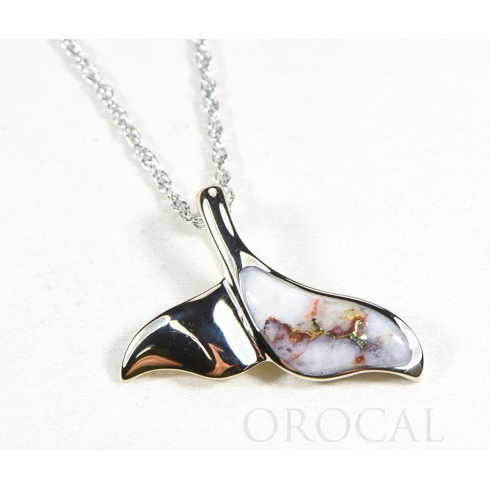 Gold Quartz Whales Tail Pendant - PWT37QW-Destination Gold Detectors