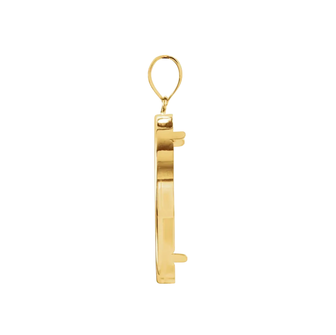 1/10 oz .9999 Pure 24K Maple Gold Round with 14K Frame Pendant