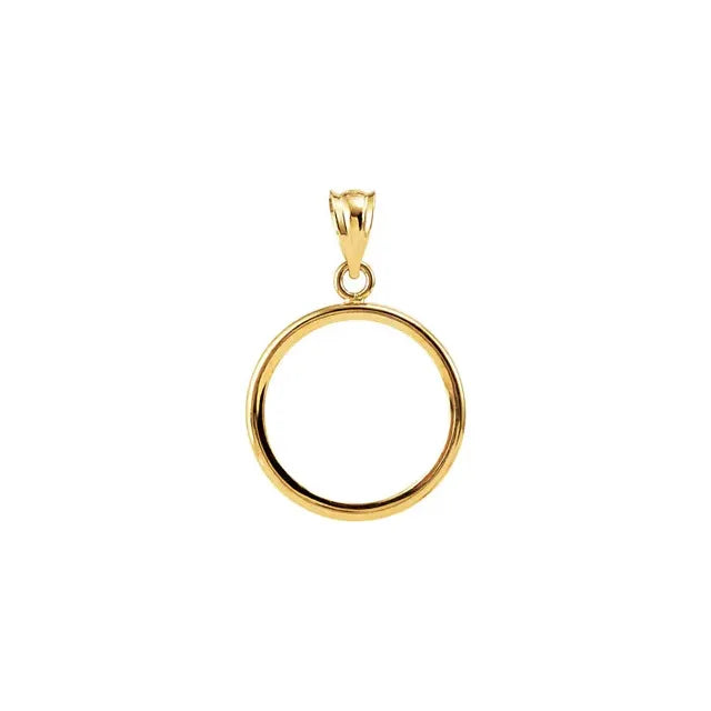 14K Gold Frame for 16.4x1.1 mm Coin