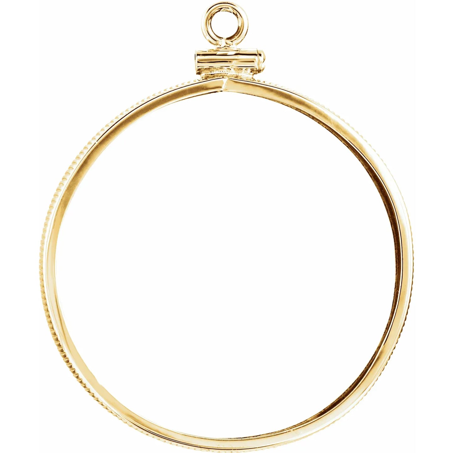 14K Gold Frame Dangle for 30x2.7 mm Coin