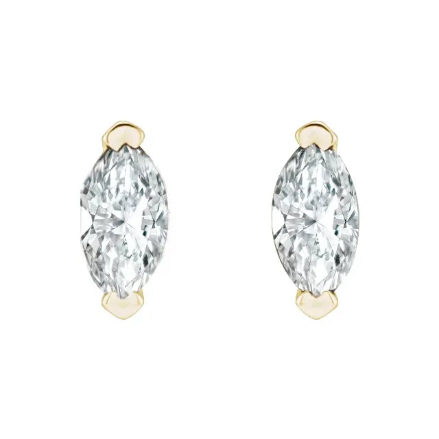 14K Gold Natural Diamond Earrings
