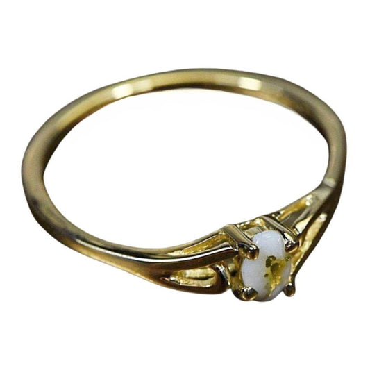 Gold Quartz Ring