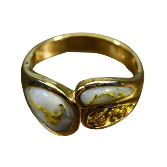 Gold Quartz Ring Ladies