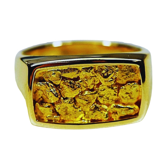 Gold Nugget Men's Ring