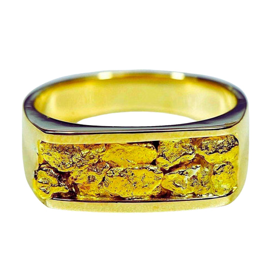 Gold Nugget Men's Ring
