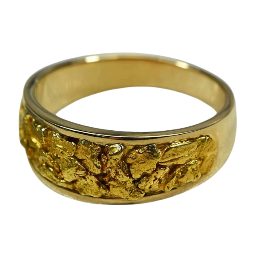 Gold Nugget Men's Ring