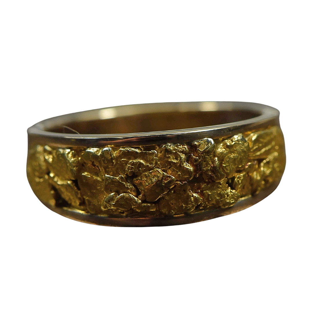 Gold Nugget Men's Ring