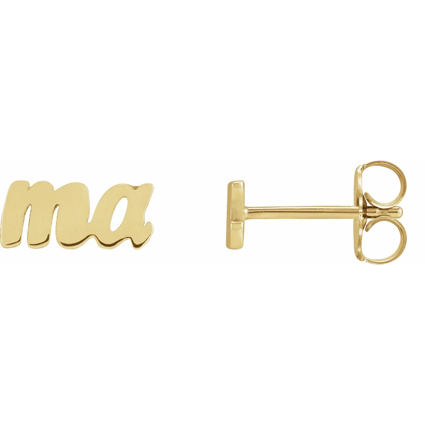 14K Gold Mama Earrings