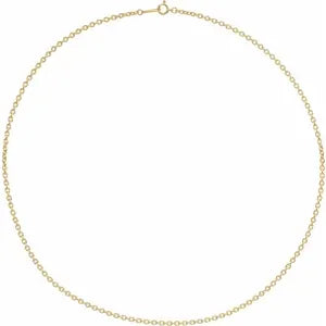 18K Yellow Gold Cable Chain 2.2 mm