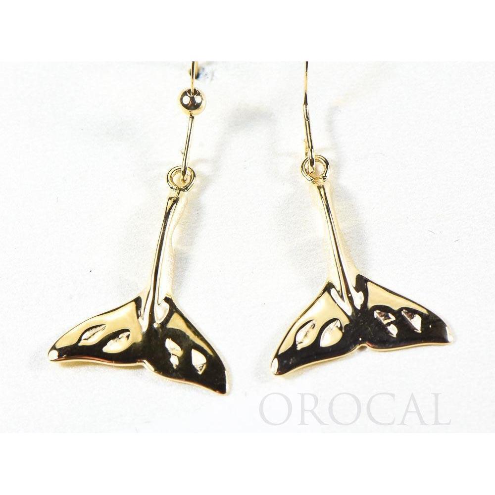 Gold Casted Whale Tail Earrings - EWT101XN/WD-Destination Gold Detectors