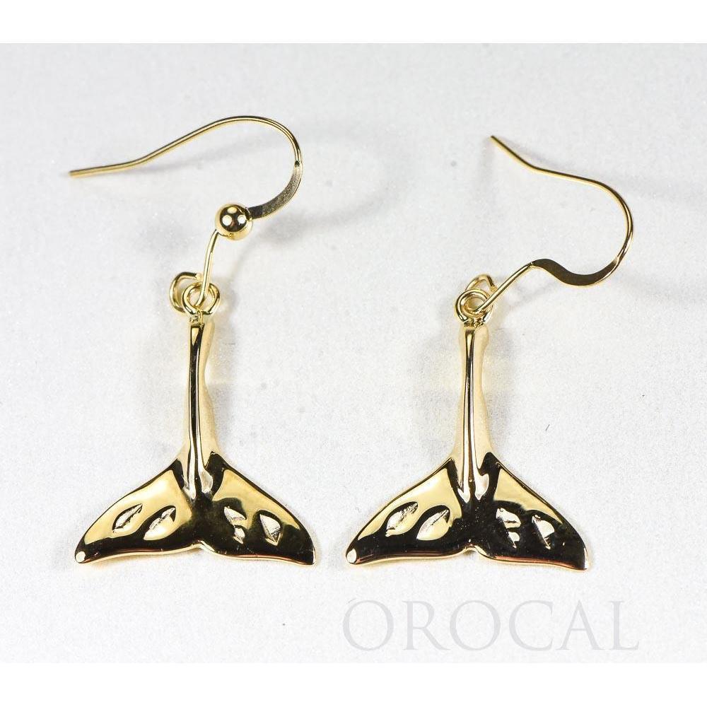 Gold Casted Whale Tail Earrings - EWT101XN/WD-Destination Gold Detectors