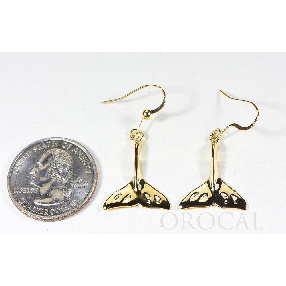 Gold Casted Whale Tail Earrings - EWT101XN/WD-Destination Gold Detectors