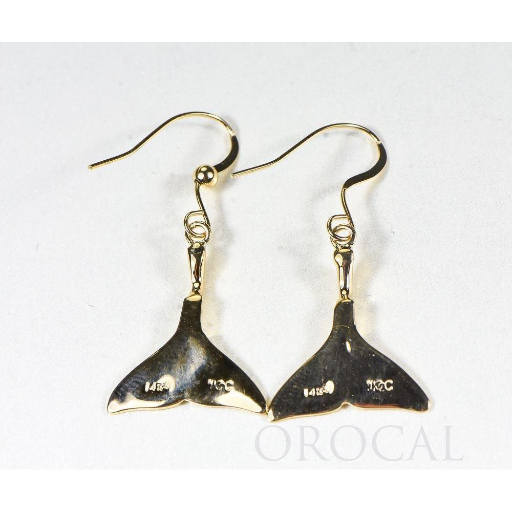 Gold Casted Whale Tail Earrings - EWT101XN/WD-Destination Gold Detectors
