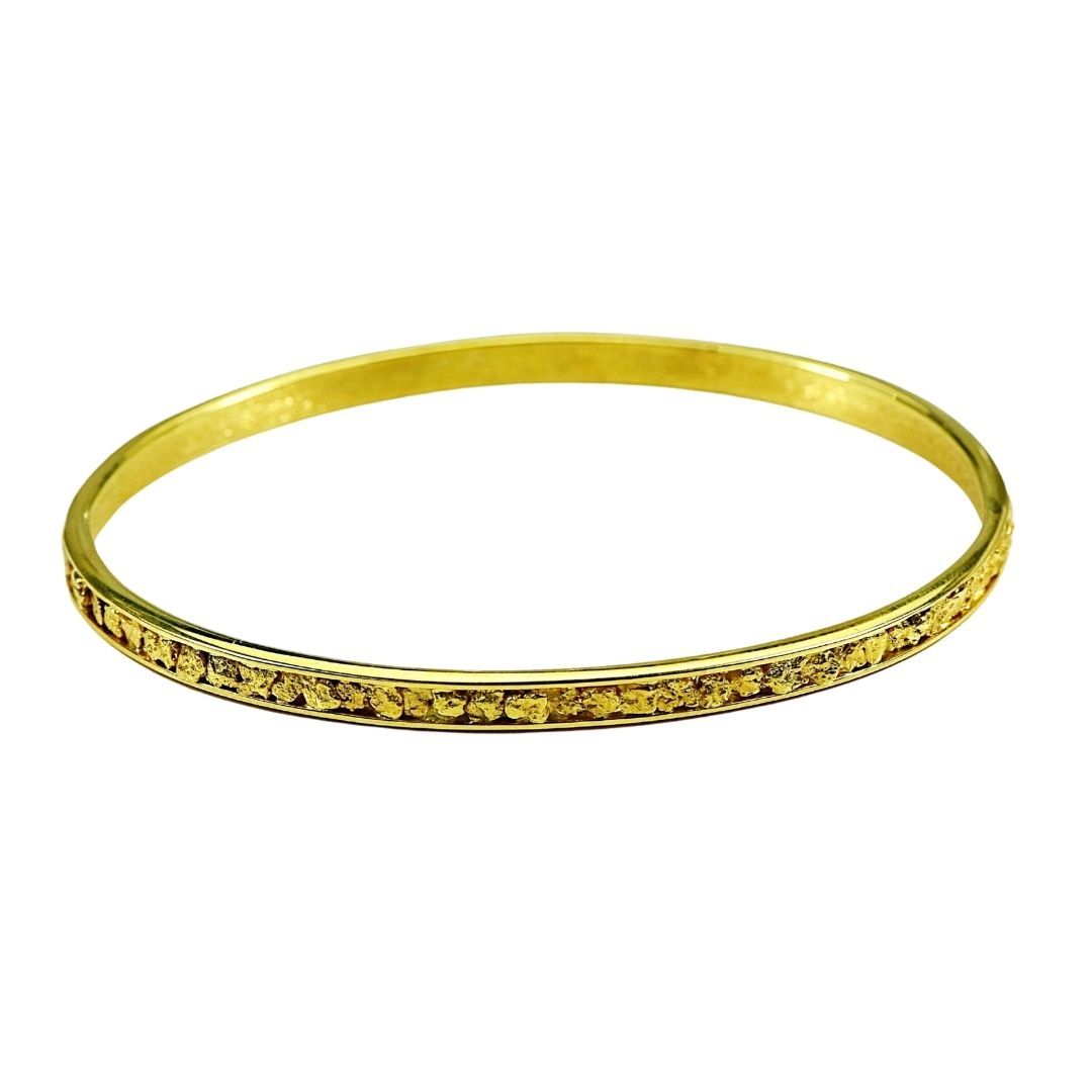 Gold Nugget Bracelet Bangle Style - BB4MM-Destination Gold Detectors