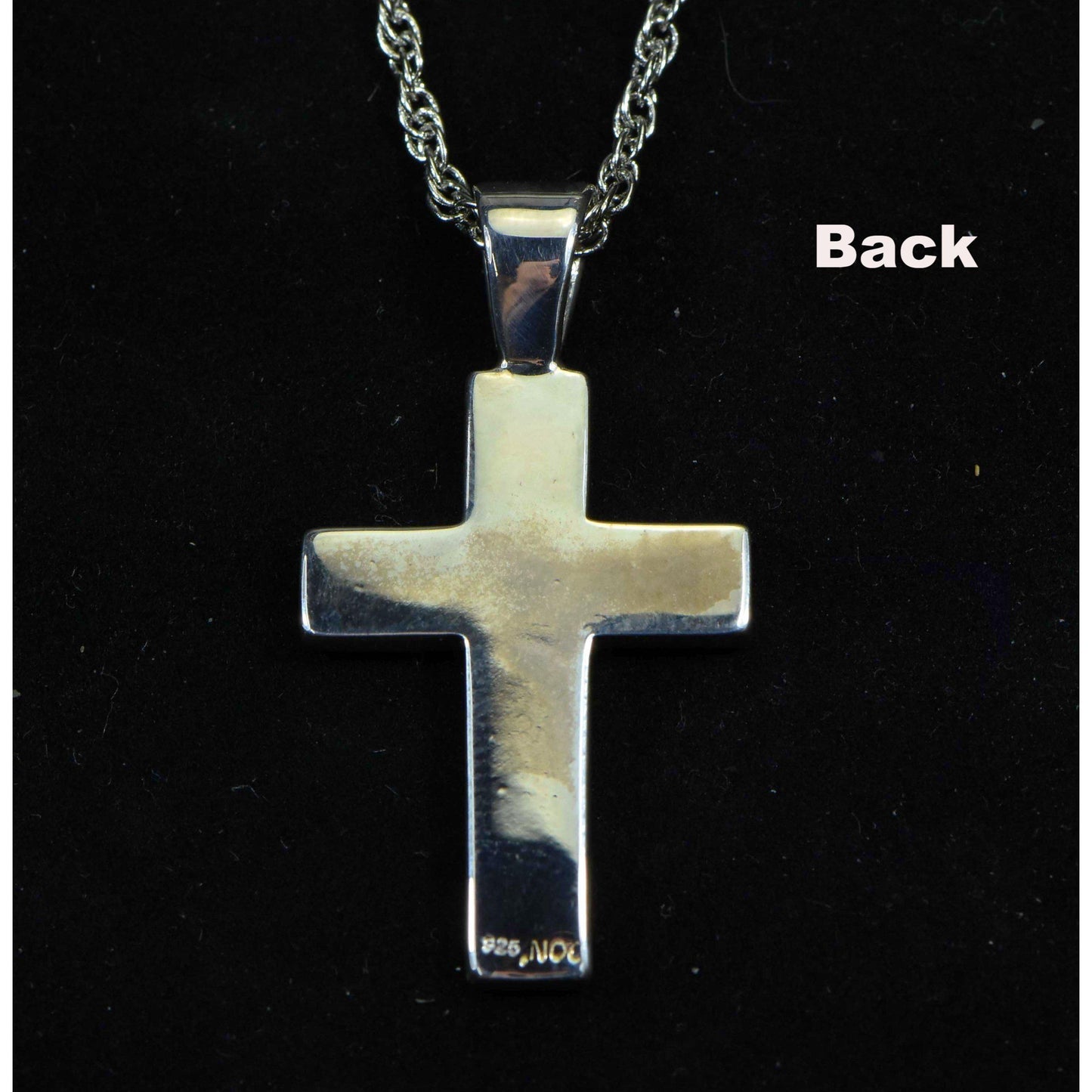 Gold Nugget Cross - Sterling Silver - PCR21NSS - Hand Made "Orocal" Jewelry-Destination Gold Detectors