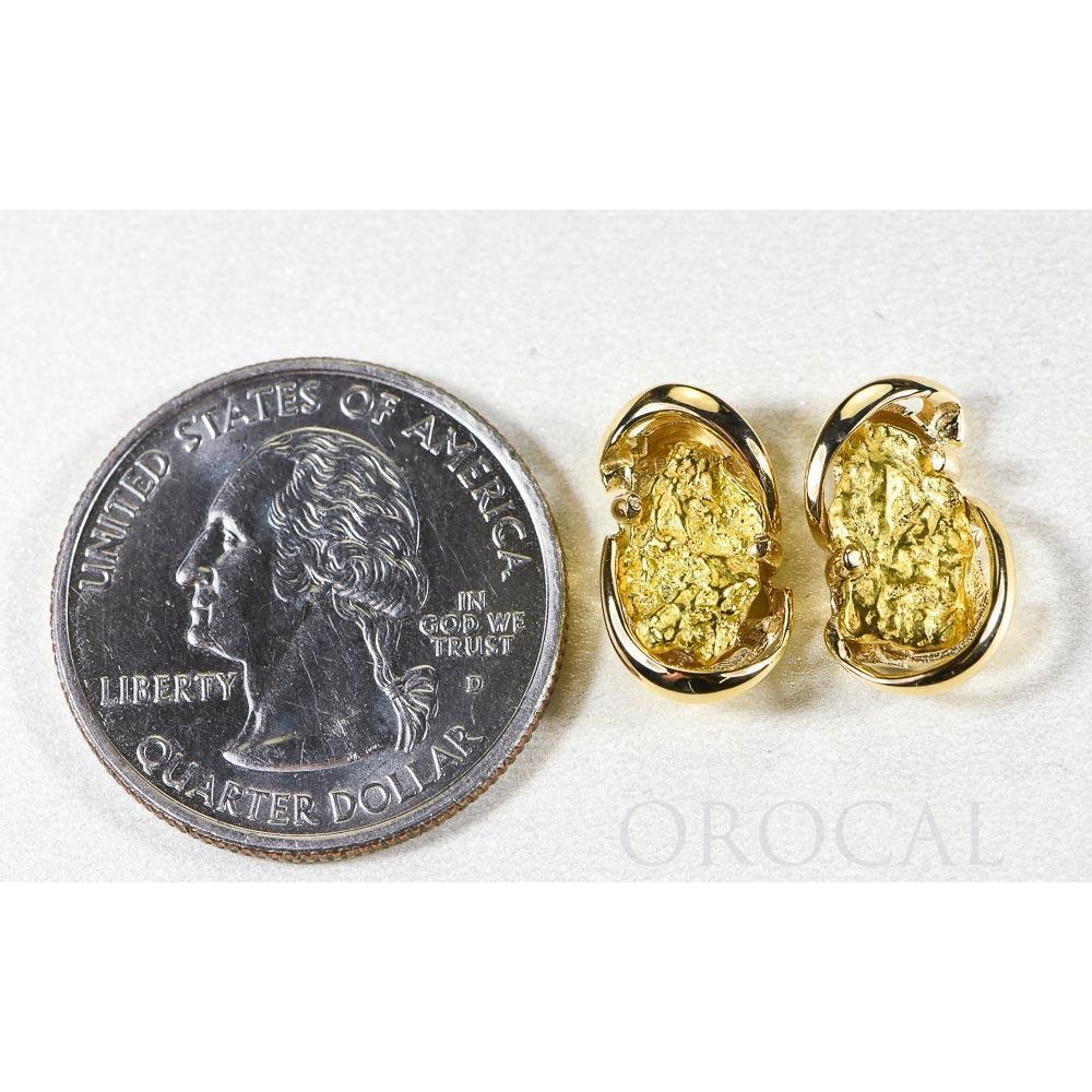 Gold Nugget Earrings - EN784SN-Destination Gold Detectors