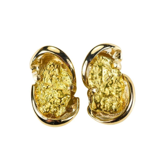 Gold Nugget Earrings - EN784SN-Destination Gold Detectors