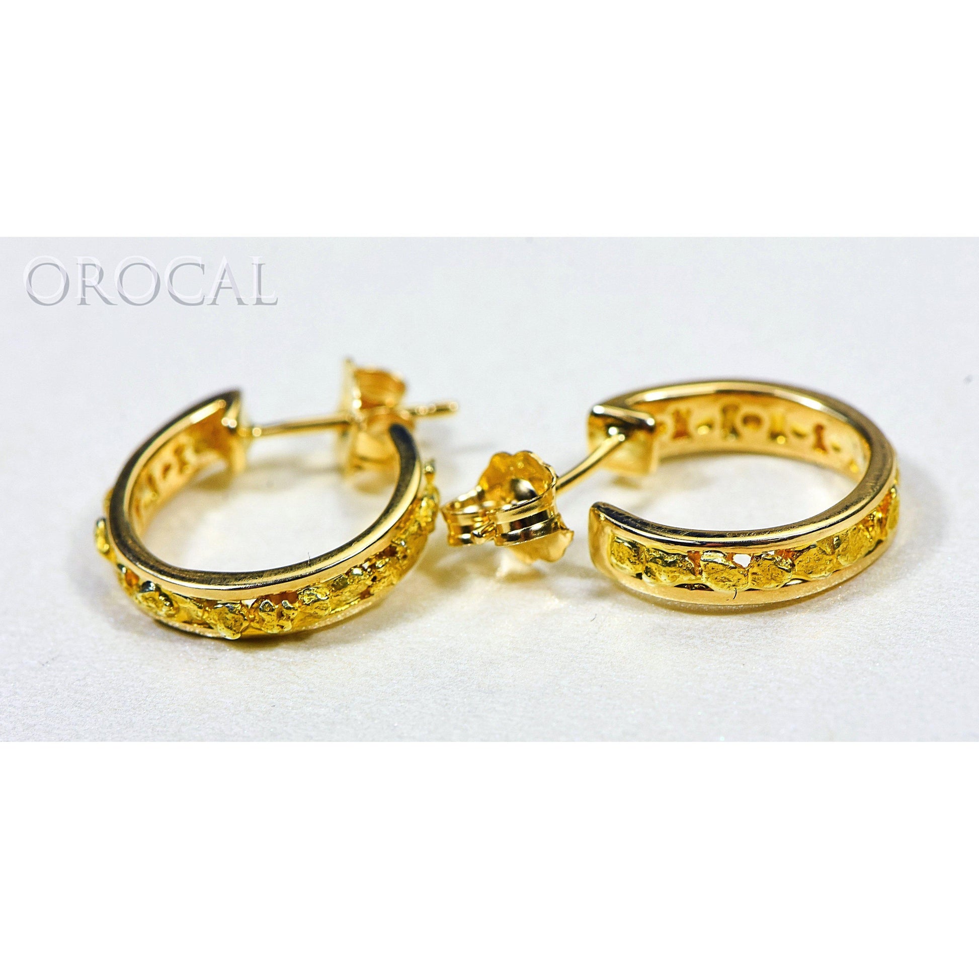 Gold Nugget Huggie Earrings - EH13-Destination Gold Detectors