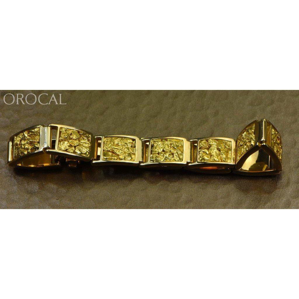 Gold Nugget Inlay Bracelet - B10MM11L-Destination Gold Detectors