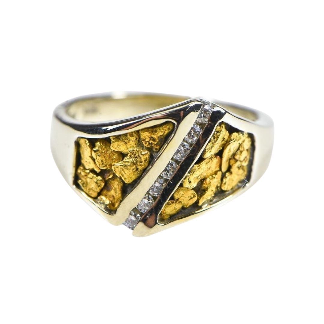 Gold Nugget Ladies Ring - RL1067DNW-Destination Gold Detectors
