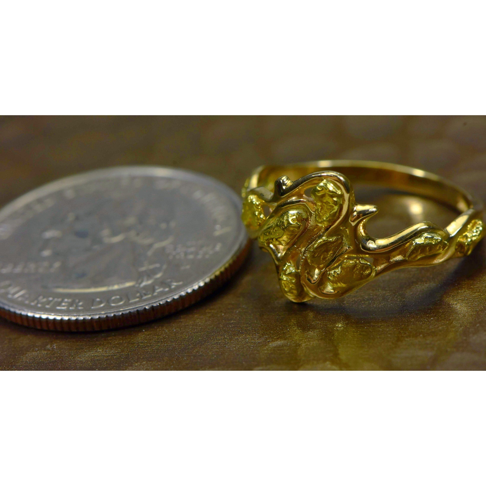 Gold Nugget Ladies Ring - RL180-Destination Gold Detectors